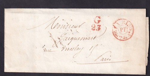 Lettre paris g23 - paris,