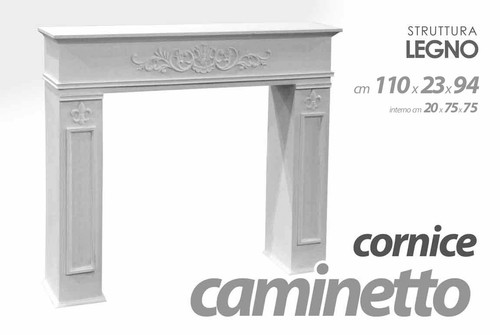 Cornice finto camino caminetto - finto,