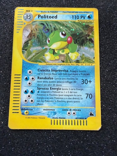 Pokémon politoed holo - pokémon, h23/h32