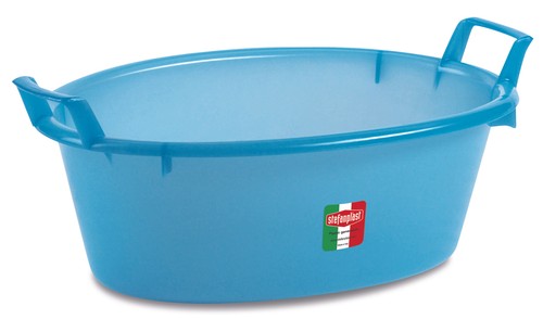 Bacinella ovale azzurra 30 - bacinella, l