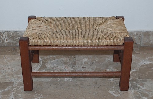 Sgabello legno poggiapiedi - sgabello,