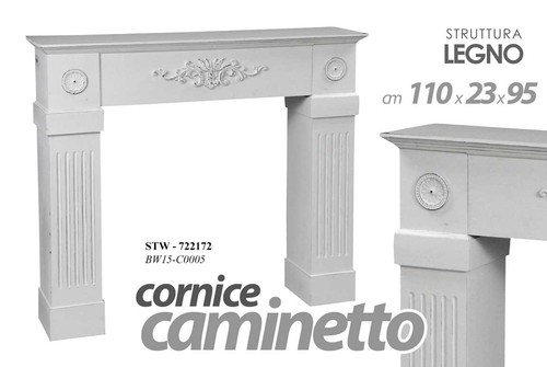 Cornice finto camino - finto,